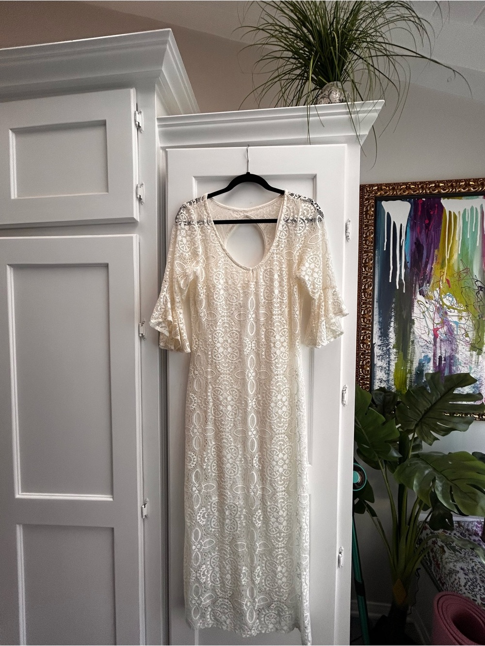Idyllwind Cream Lace Dress with Delicate Trim